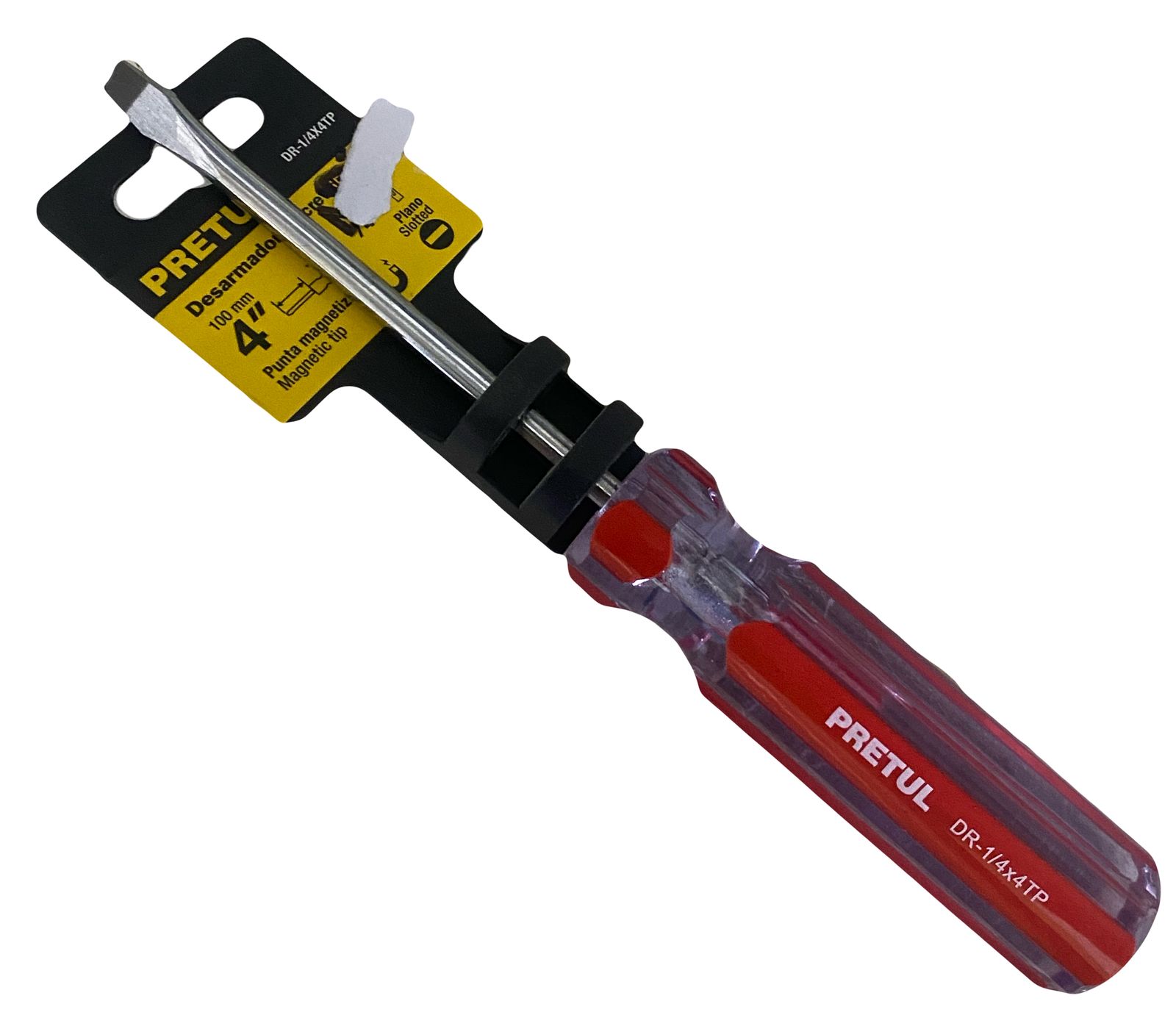 Desarmador Plano 1/4 X 4 pretul